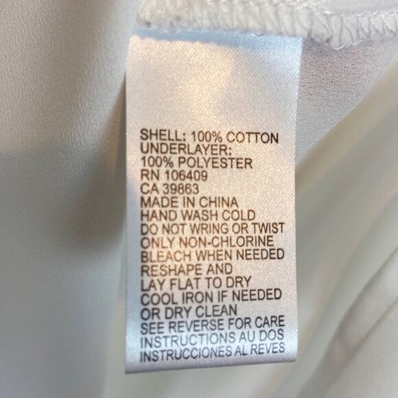 Tahari Layered Tank Sheer Crepe Cotton Knit Tan Stripe Classic Coastal Grandmo - Picture 5 of 11